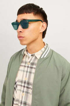 Jack & Jones Gafas de sol rectangulares verde