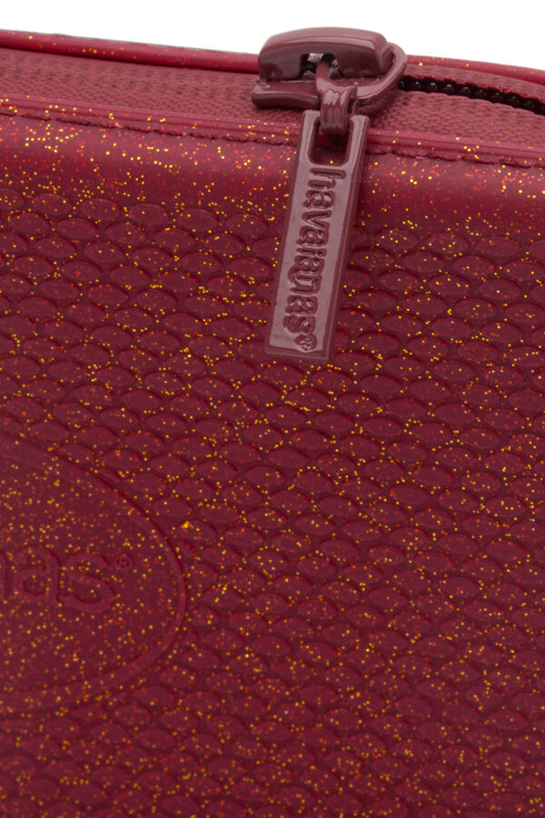 Havaianas Bolso peque&ntilde;o brillo burdeos