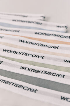 Women'secret Pakovanje od 7 jednobojnih pamučnih tanga gaćica sa logom