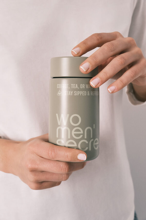 Women'secret Zelena metalna boca sa logom Zelena