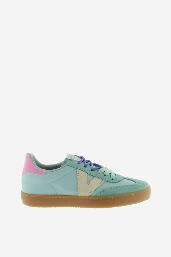 Victoria Zapatillas nylon piezas serraje azul