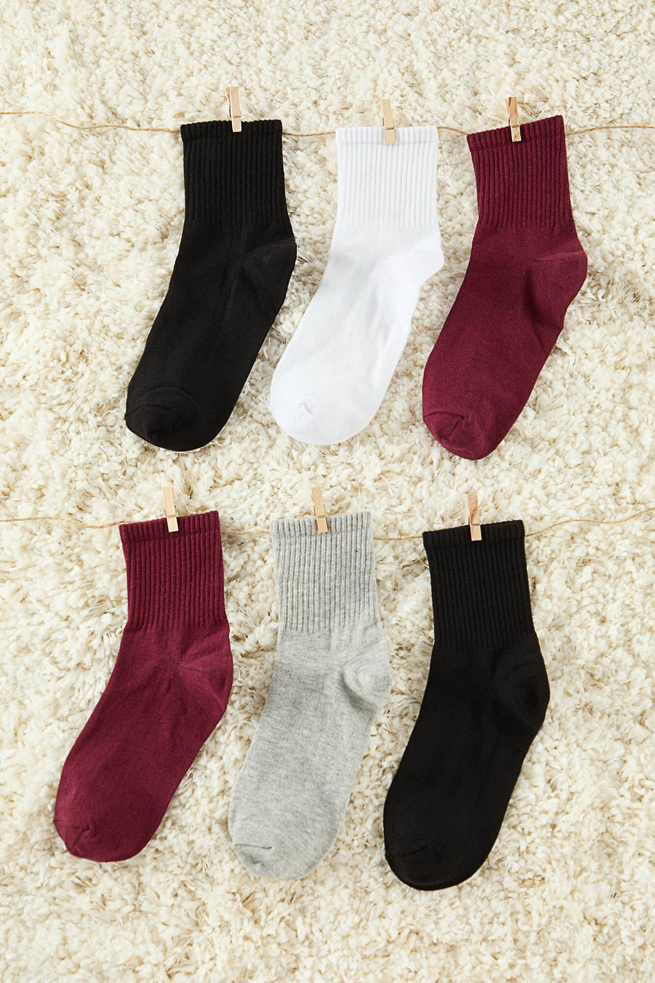 Trendyol Pack 6 calcetines punto sarga&nbsp;multicolor
