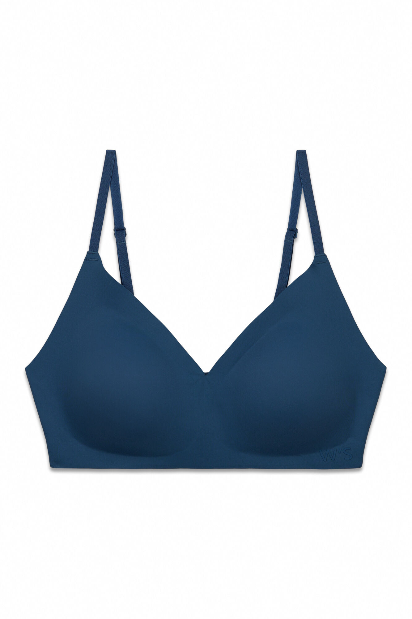 Women'secret Plavi jednobojan clean cut trouglasti top