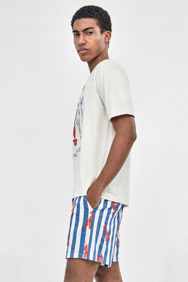 Gisela F&eacute;rfi tenger&eacute;sz mint&aacute;s pizsama feh&eacute;r