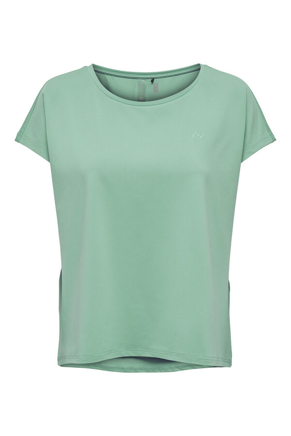 Womensecret Camiseta manga corta deportiva verde