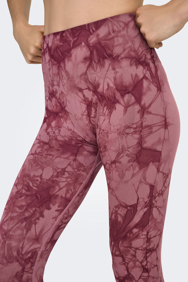 Only Play Seamless tie dye sports leggings pink
