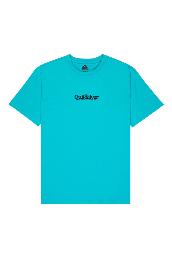 Quiksilver T-shirt manga curta lisa logo azul