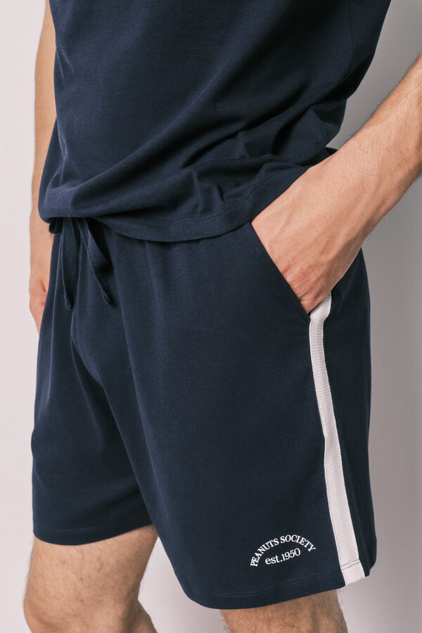 Women'secret 100% pamučna kratka mu&scaron;ka pidžama Snoopy Plava