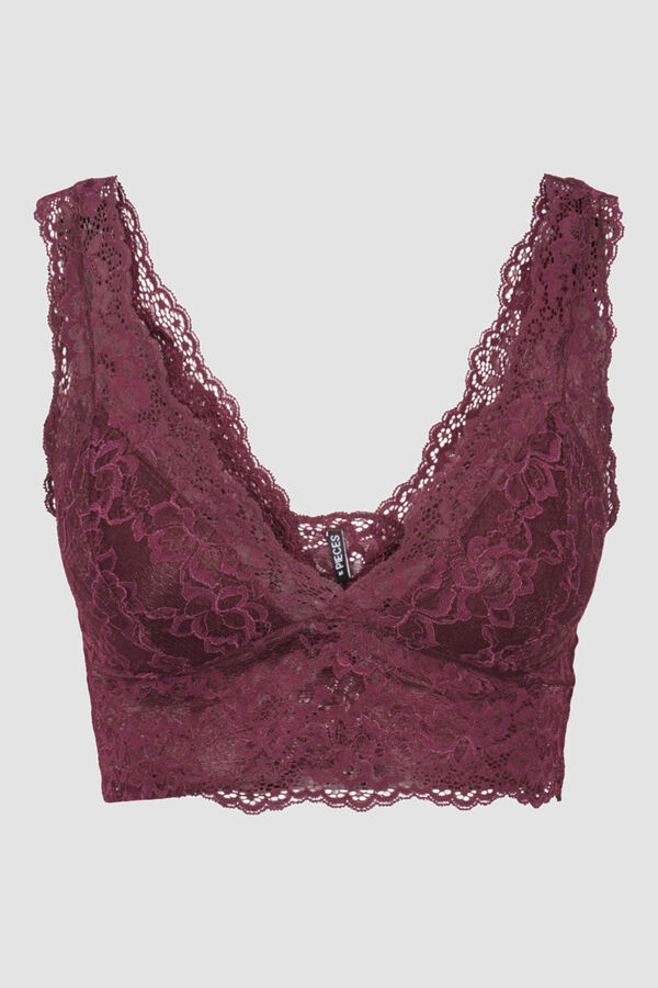 Pieces BH Spitze Rosa