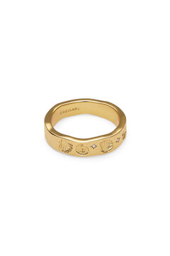 Singularu Anillo Treasure Ba&ntilde;o Oro