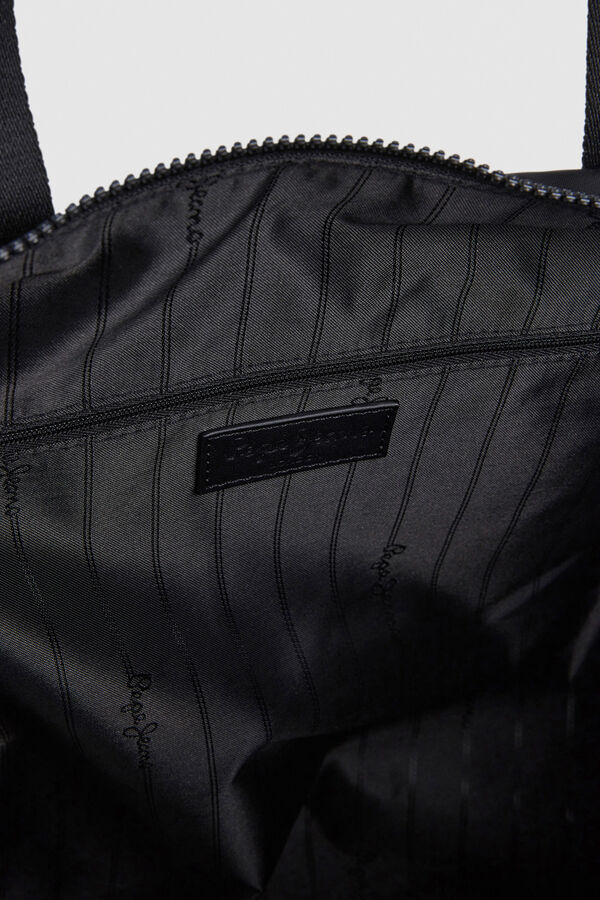 Pepe Jeans Tote bag detalles asas  negro