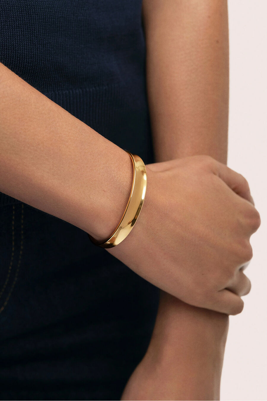 Brazalete Easy Acero Baño Oro