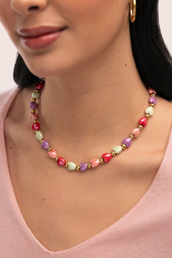 Singularu Collar l'Amour Paris Acero B.Oro  amarillo