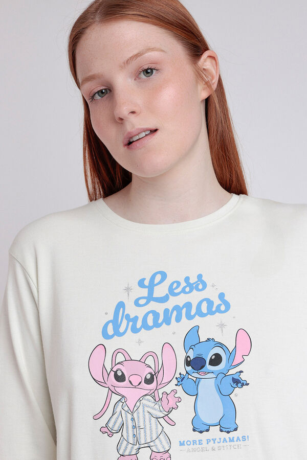 Admas Pijama largo estampado Stitch para mujer estampado