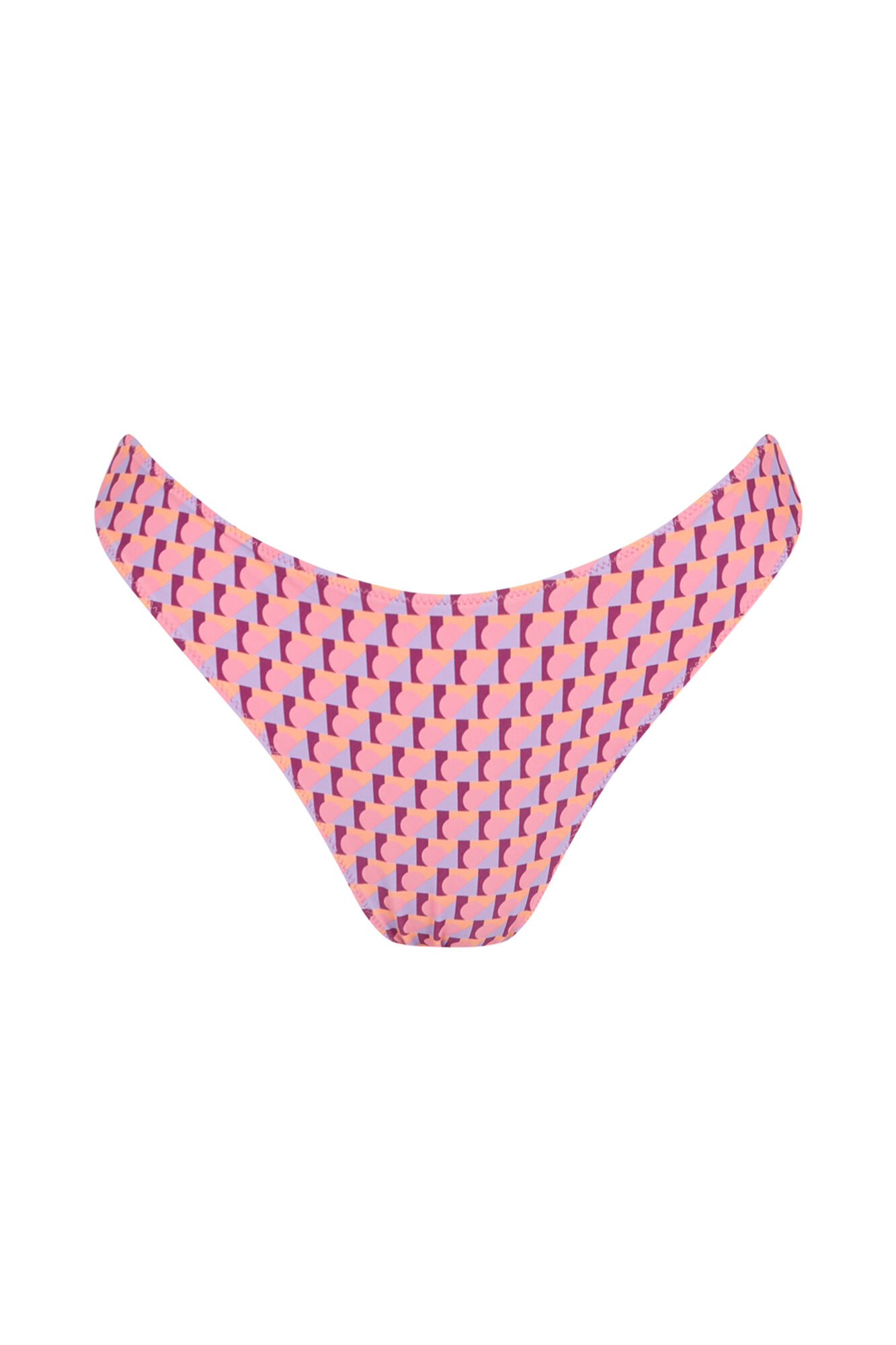 Women'secret Roze donji deo bikinija brazilskog kroja sa U efektom i printom