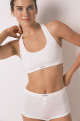 Women'secret Beli bez šavova bokserice Bela