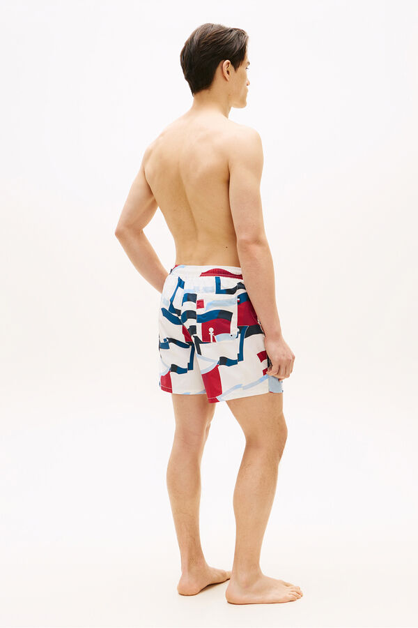 Tommy Hilfiger Ba&ntilde;ador hombre estampado banderas estampado