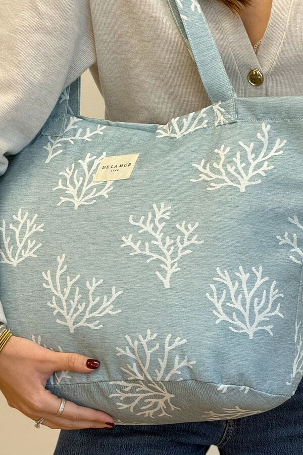 De La Mur Velika torba s patentnim zatvaračem Fons Plava