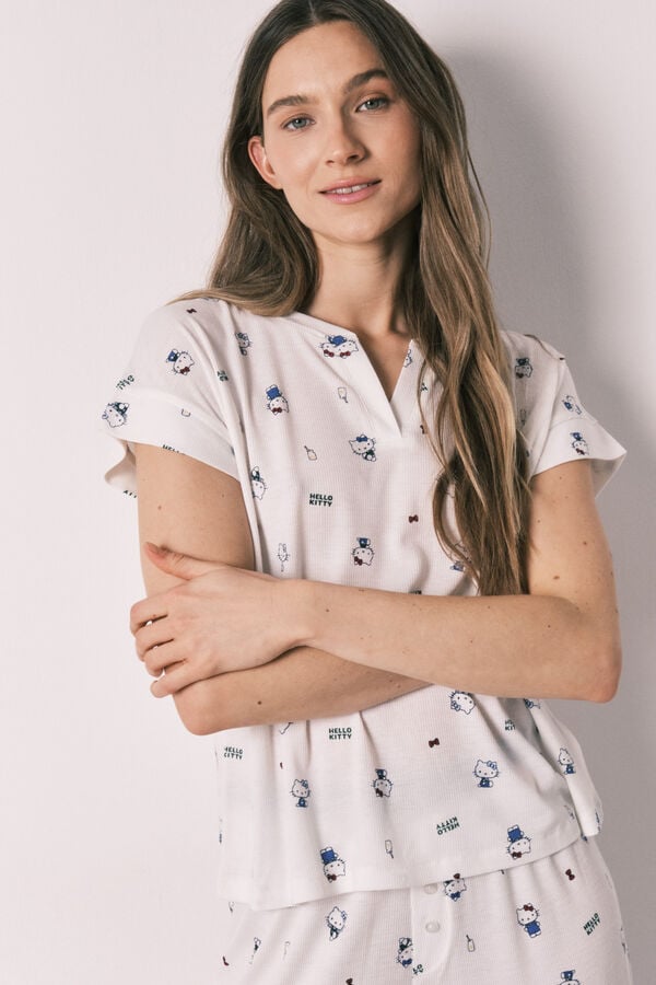 Women'secret Hello Kitty pidžama kratkih rukava Print