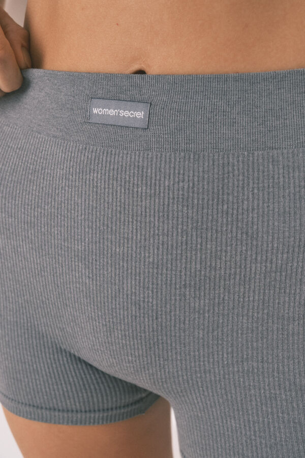 Women'secret Svetlo sive rebraste pantalone Siva