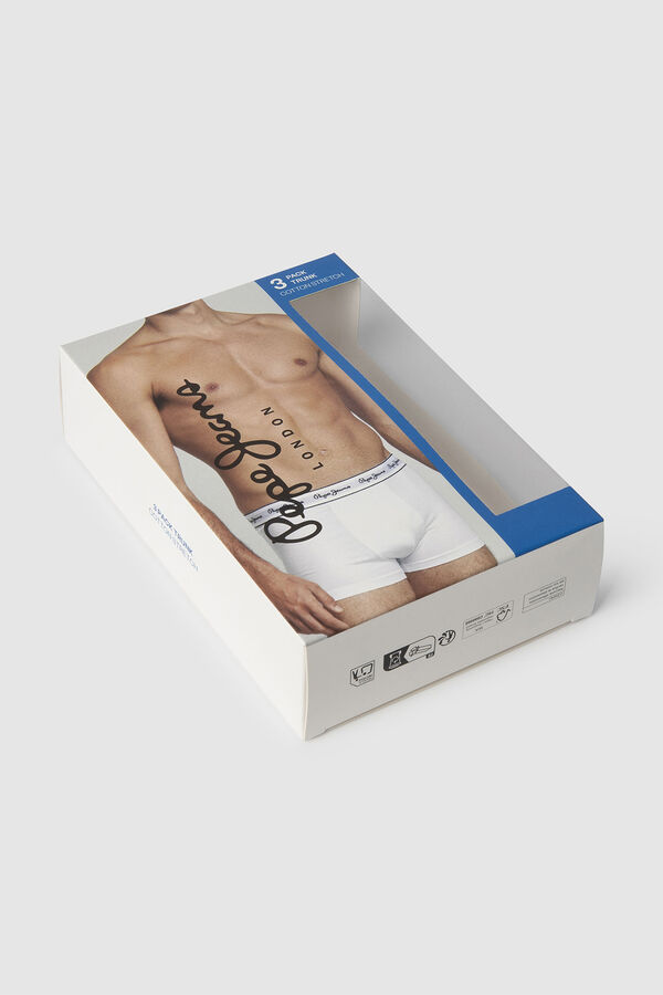 Pepe Jeans Pack 3 boxer lisos logo rojo