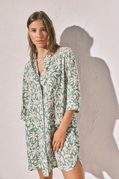 Women'secret Camisola curta estampada verde