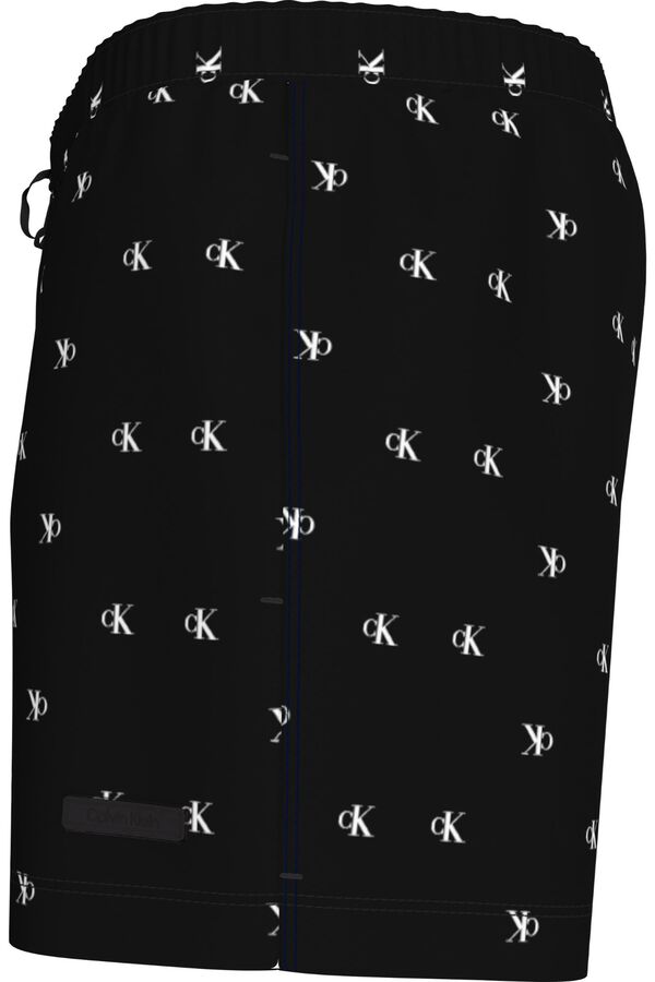 Calvin Klein Ba&ntilde;ador largo medio cord&oacute;n negro