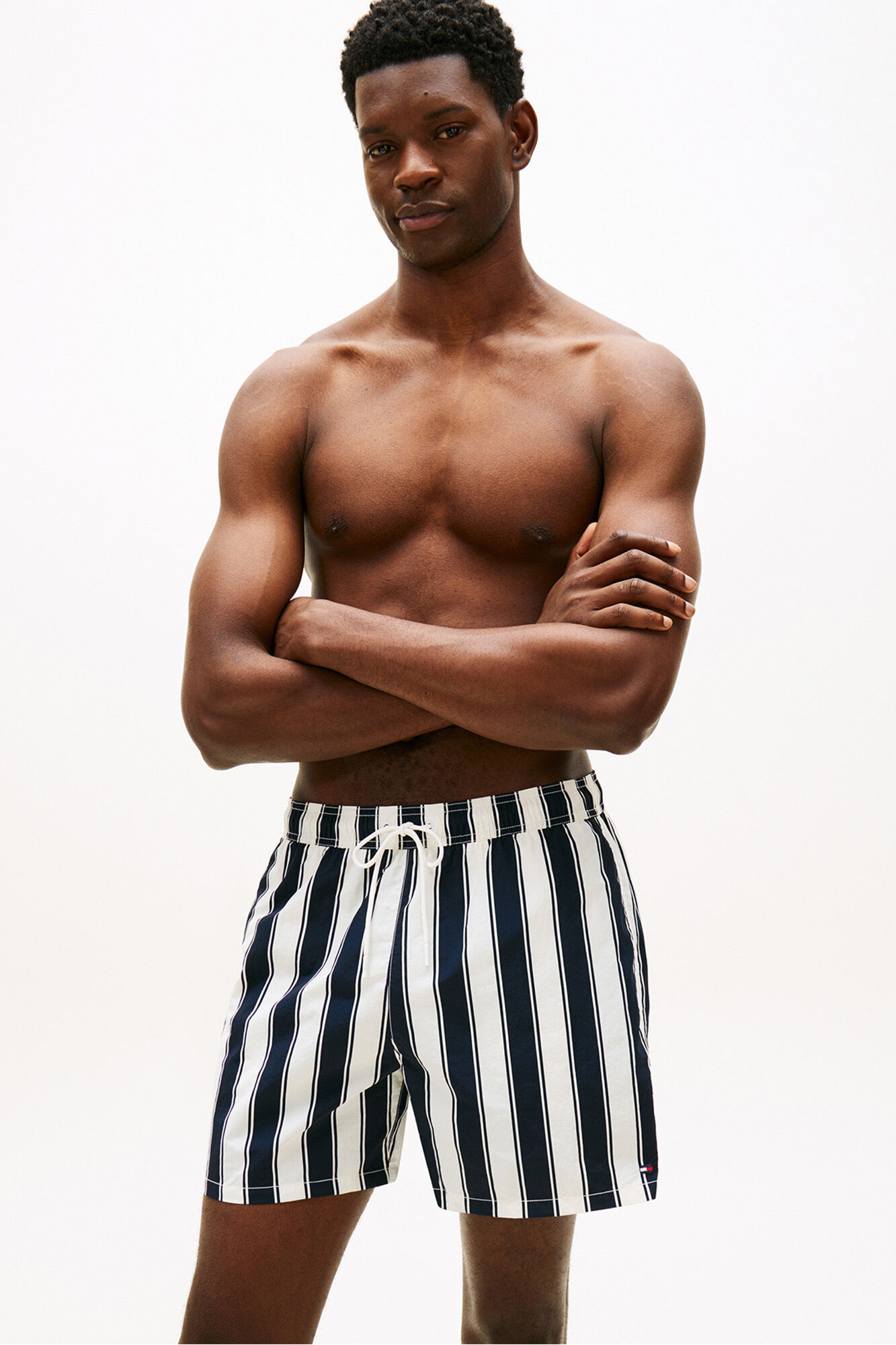 Tommy Hilfiger Ba&ntilde;ador hombre estampado rayas