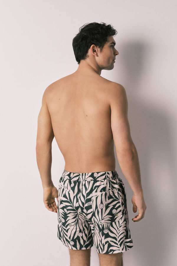 Women'secret Mu&scaron;ki kupaći kostim sa tropskim printom SmileyWorld&reg; Zelena