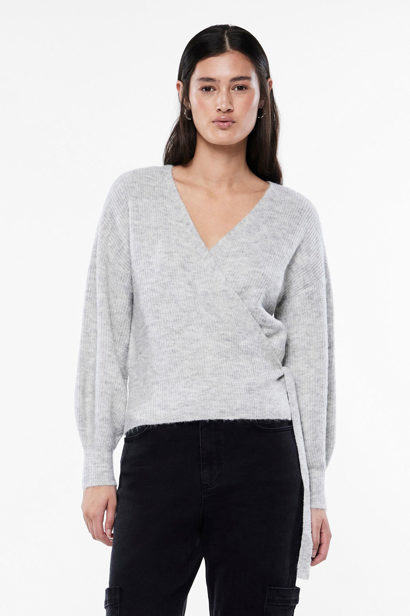 Pieces Cardigan cruzado