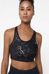 Only Play Black/ print reversible Sports Bra Crna