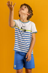 Admas Pijama corto tennislub Snoopy azul