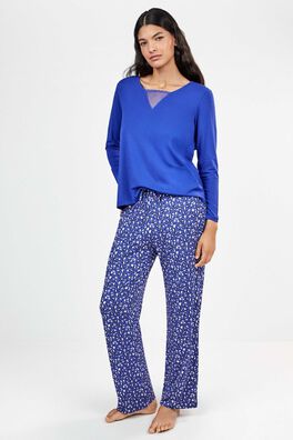 Pantalón largo estampado leopardo