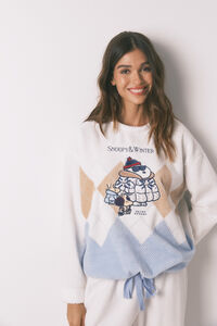 Women'secret Duga pidžama sa Snoopy Flis Mousse-om