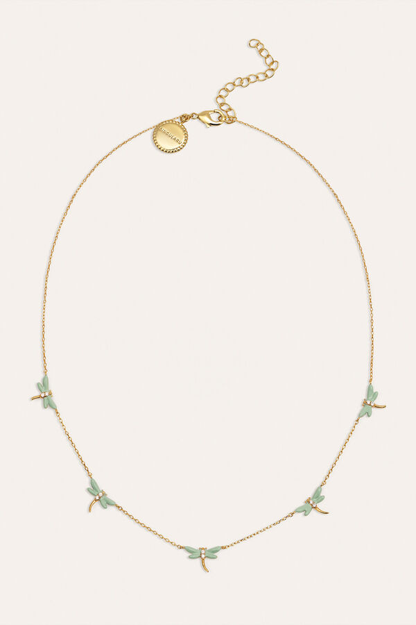 Singularu Collar Lib&eacute;lula Ba&ntilde;o Oro amarillo