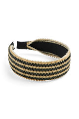 Pieces Diadema ancha de rayas negro