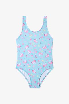 Penti Fato de banho infantil estampado sereia