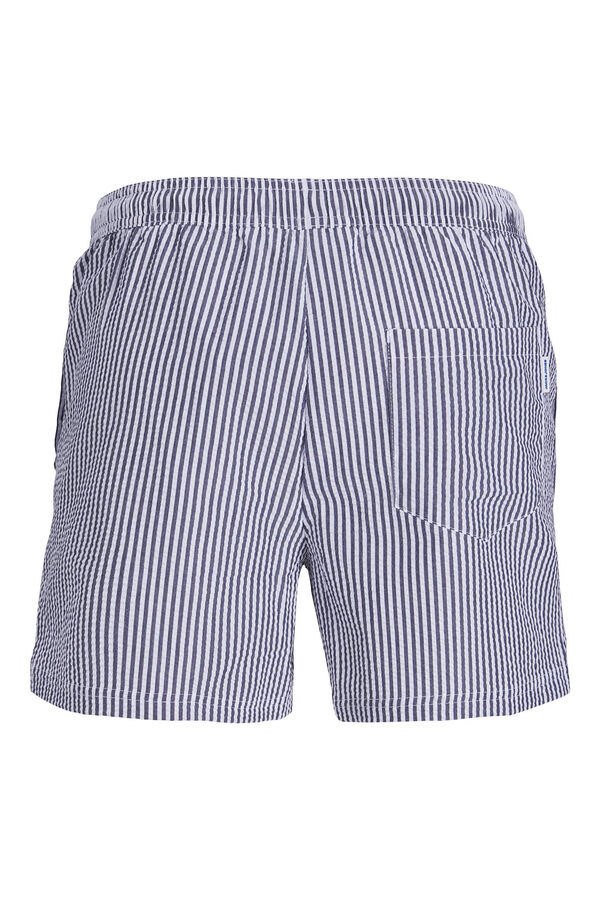 Jack & Jones Ba&ntilde;ador estampado rayas azul