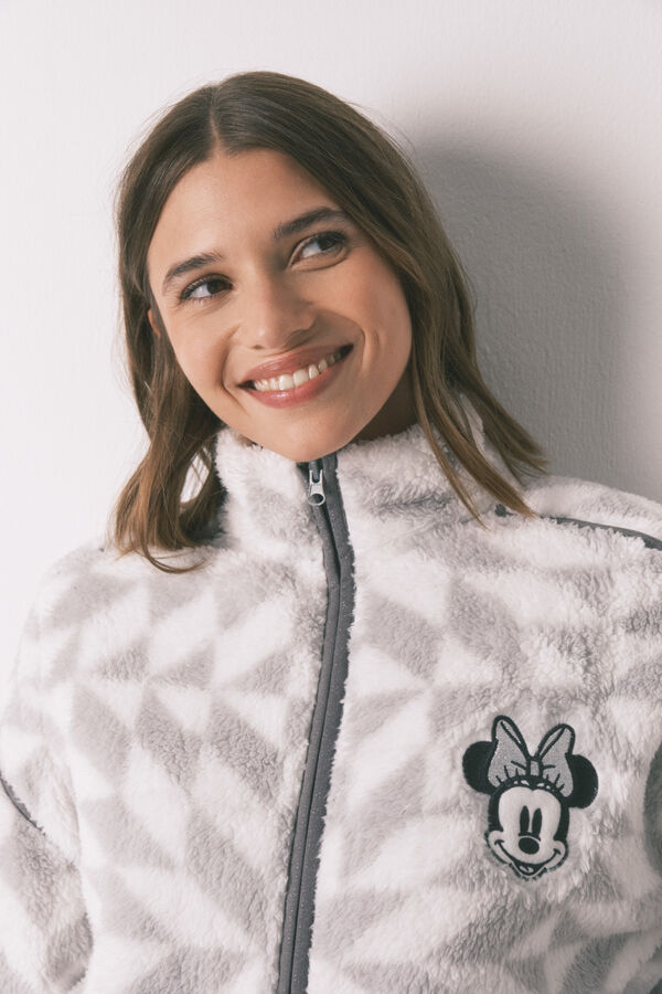 Women'secret Kratki krzneni kućni ogrtač sa print Mini  Print