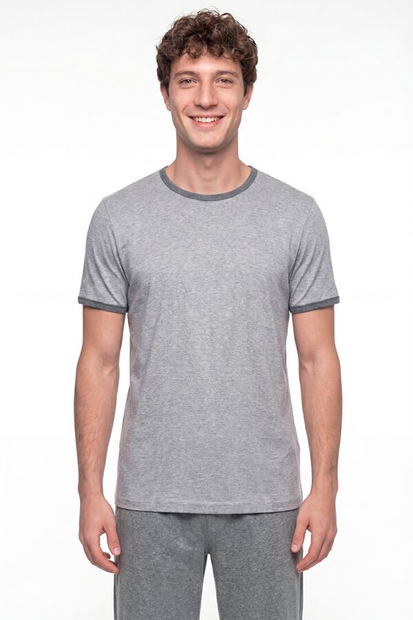 Penti Conjunto pijama largo manga corta liso estampado