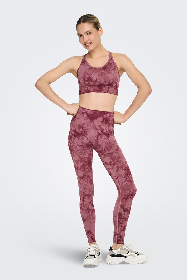 Only Play Seamless tie dye sports leggings pink