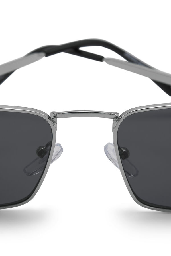 Jack & Jones Silberne Metallrahmen-Sonnenbrille Grau