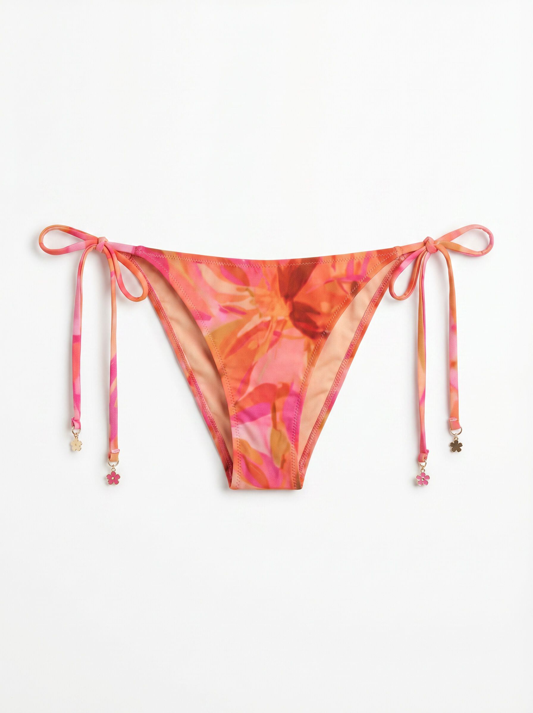 Women'secret Brazilske gaćice za bikini od mrežaste tkanine sa maksi cvetnim printom