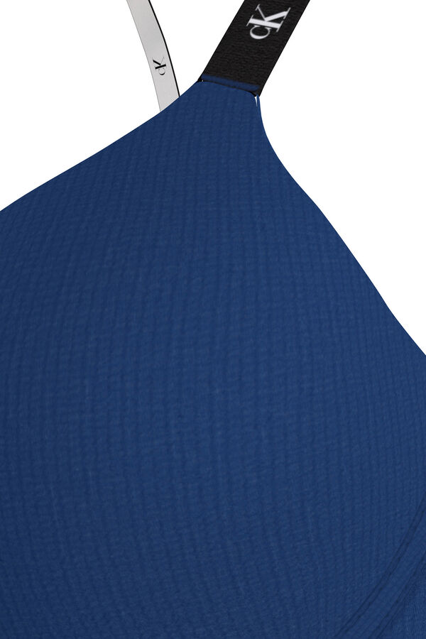 Calvin Klein Sujetador Push-Up escotado 1996 Micro azul