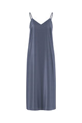 Pieces Vestido largo tirantes azul