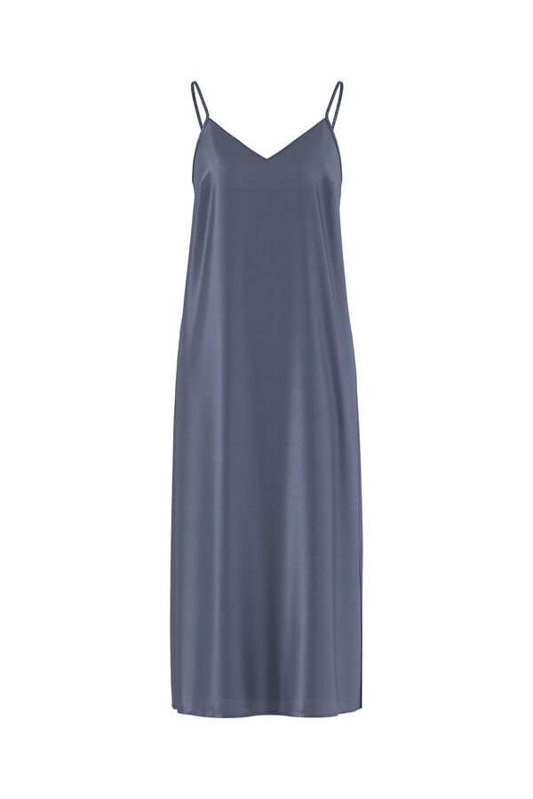 Pieces Vestido largo tirantes azul
