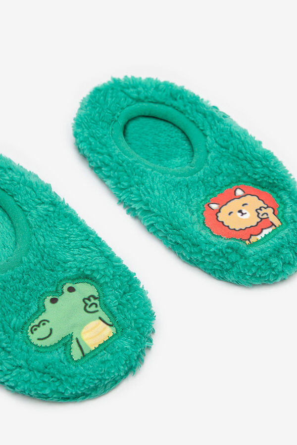 Penti Zapatillas de casa tipo calcet&iacute;n verde