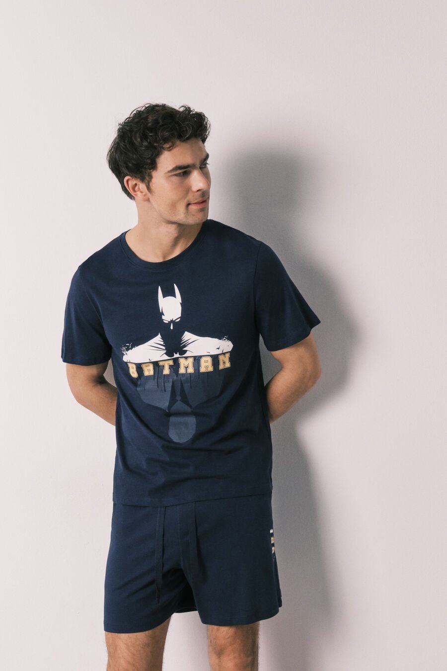 Pijama corto hombre algodón Batman