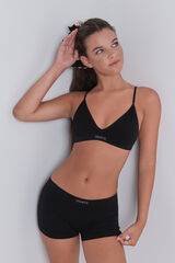 HI&BYE Black seamless boxer panty black