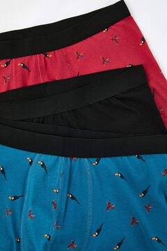 Trendyol Pack de 3 boxer p&aacute;jaros